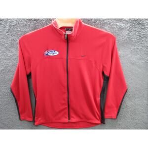 NIKE 2006 Penn Relays Men's XL Dri-Fit Full Zip Red Black Jacket